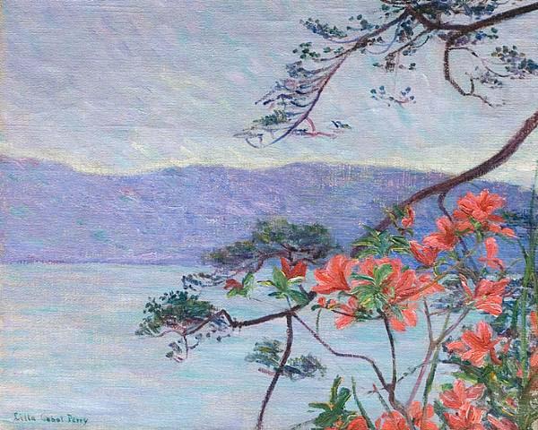 Lilla Cabot Perry Suruga Bay, Azaleas, china oil painting image